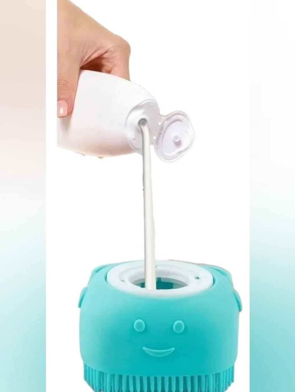 Silicone Bath Brush - Blue